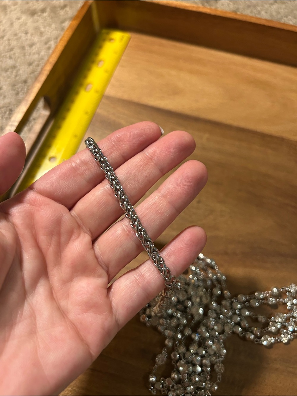 Zara Silver Chain Belt - Picture 4 of 5